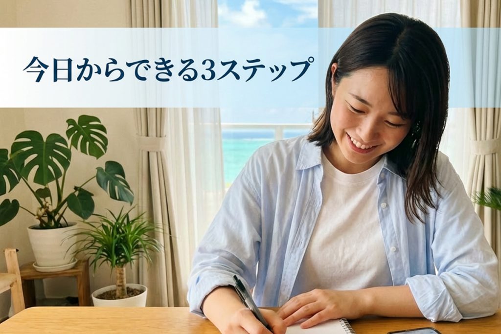 今日からできる「小さな3ステップ」