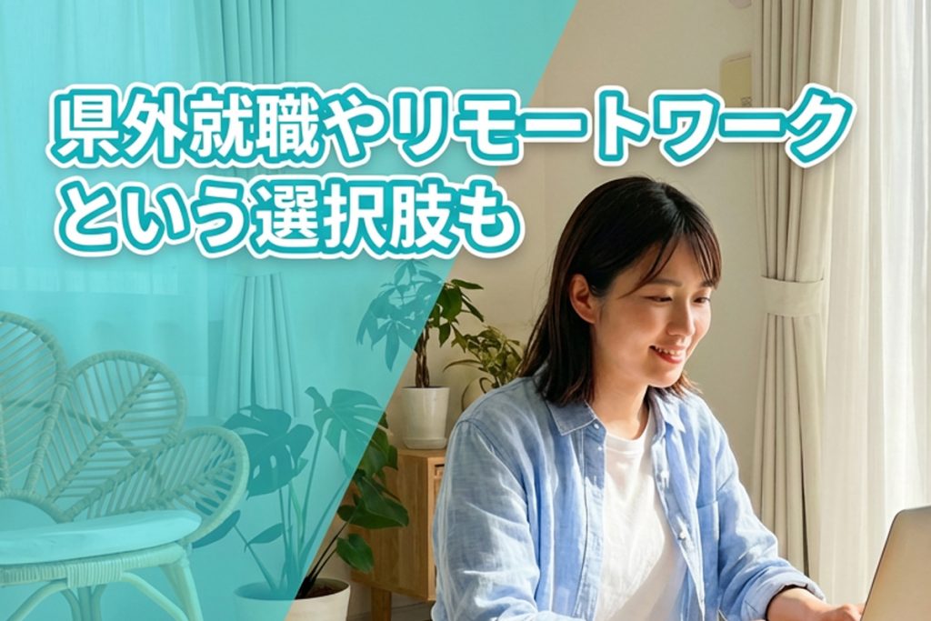 県外就職やリモートワークという選択肢も