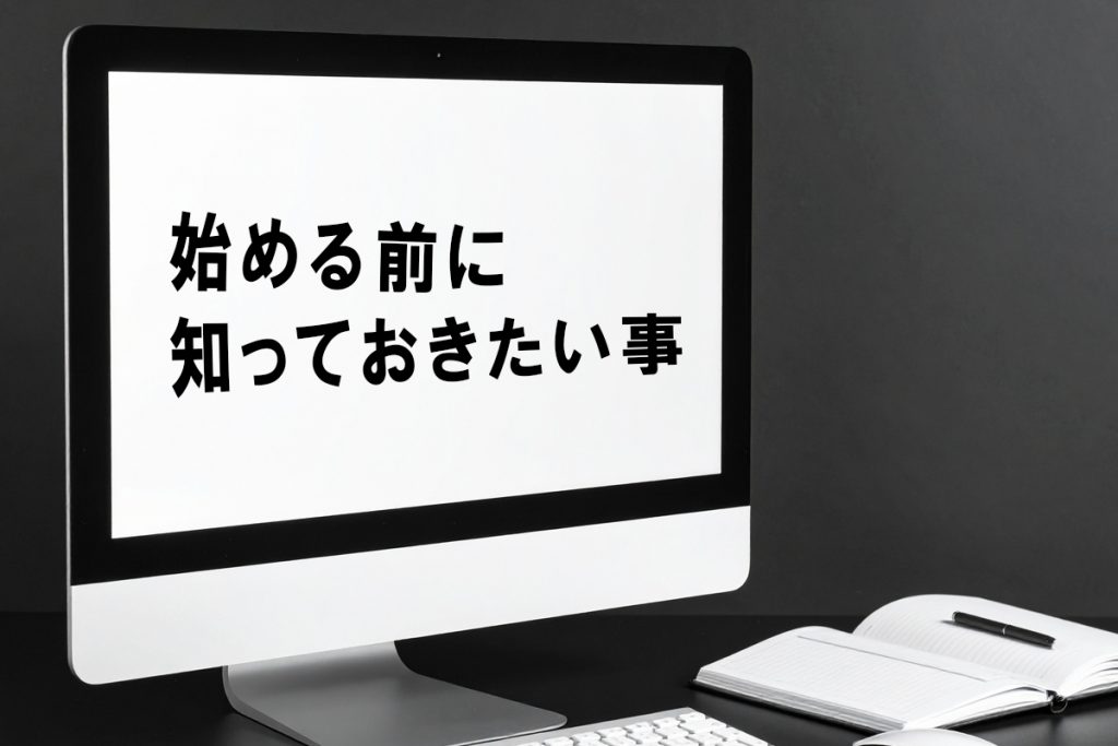 始める前に知っておきたいこと・準備